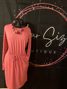 “RIBBON CUTE DRESS”, ROSE PINK