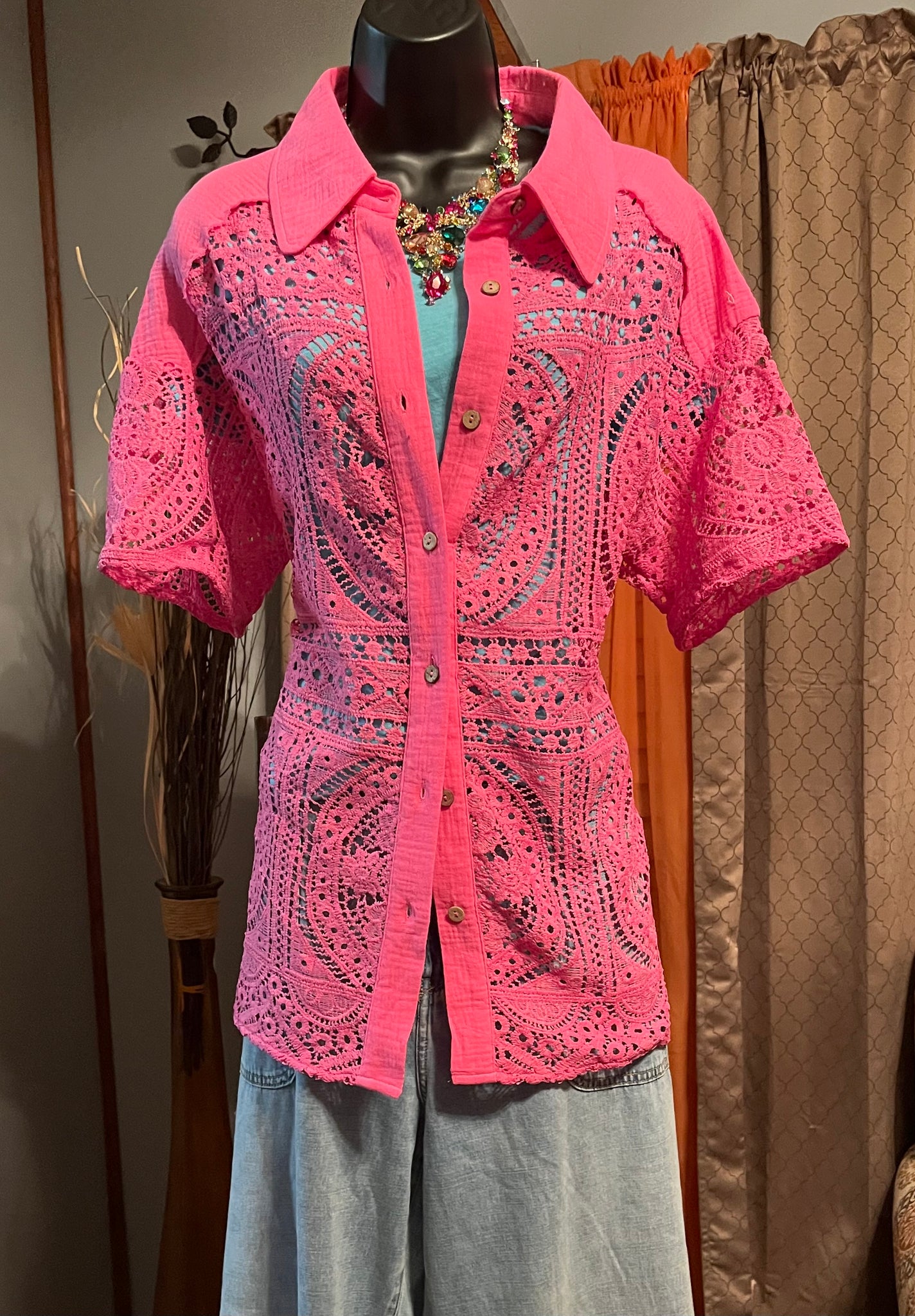 FLORAL LACE, PINK