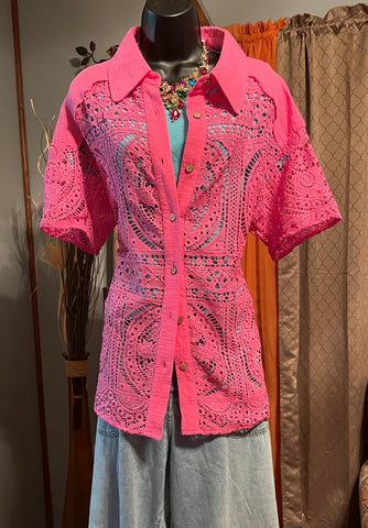 FLORAL LACE, PINK