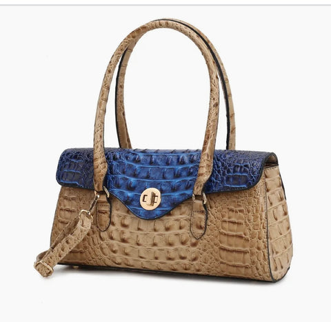 “DOUBLE LOOK CROC”, BLUE