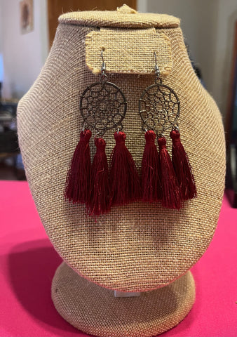 RING-O-TASSELS, BURGUNDY