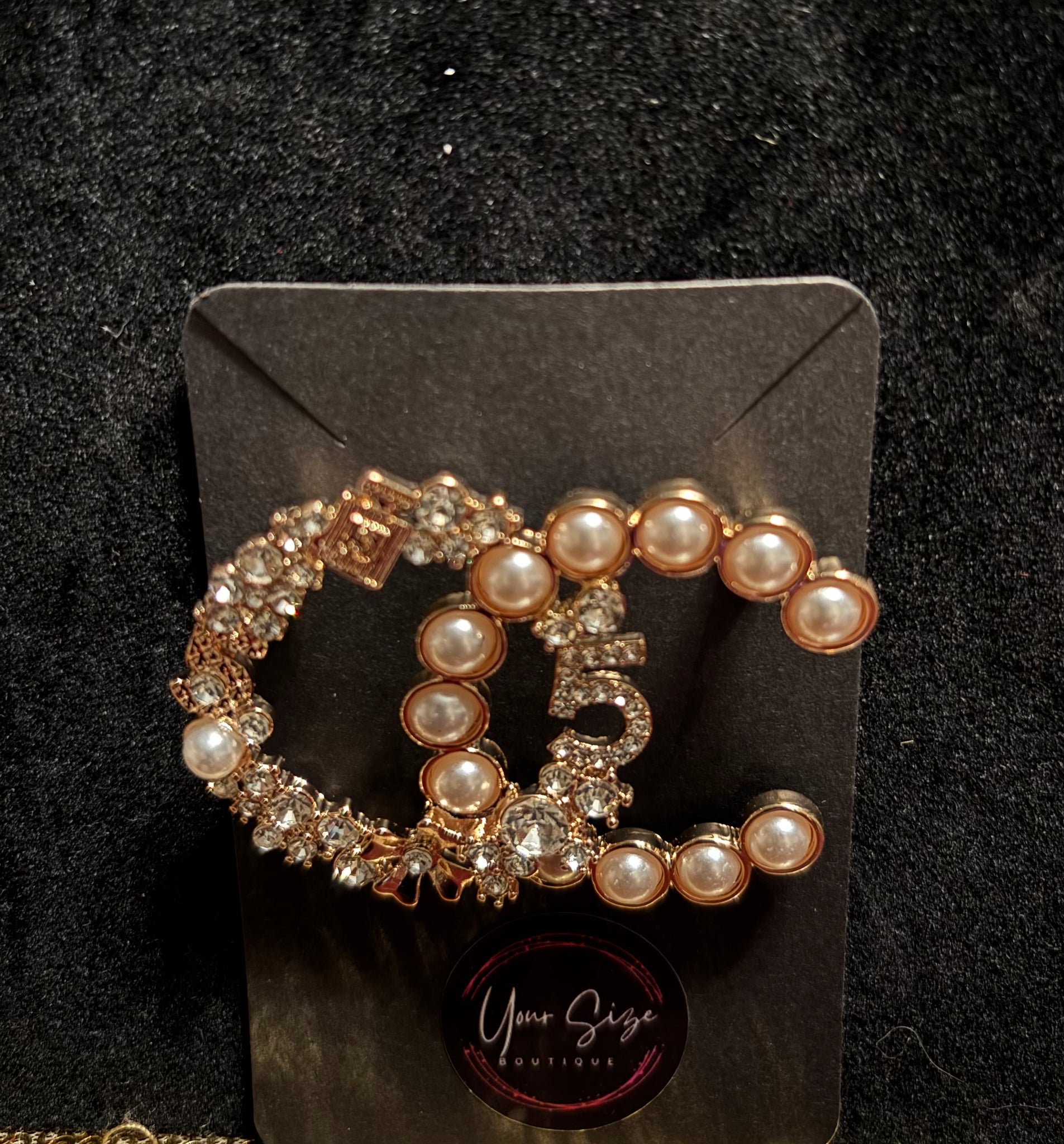 “CC-5 PEARL BROOCH”, ROSE GOLD