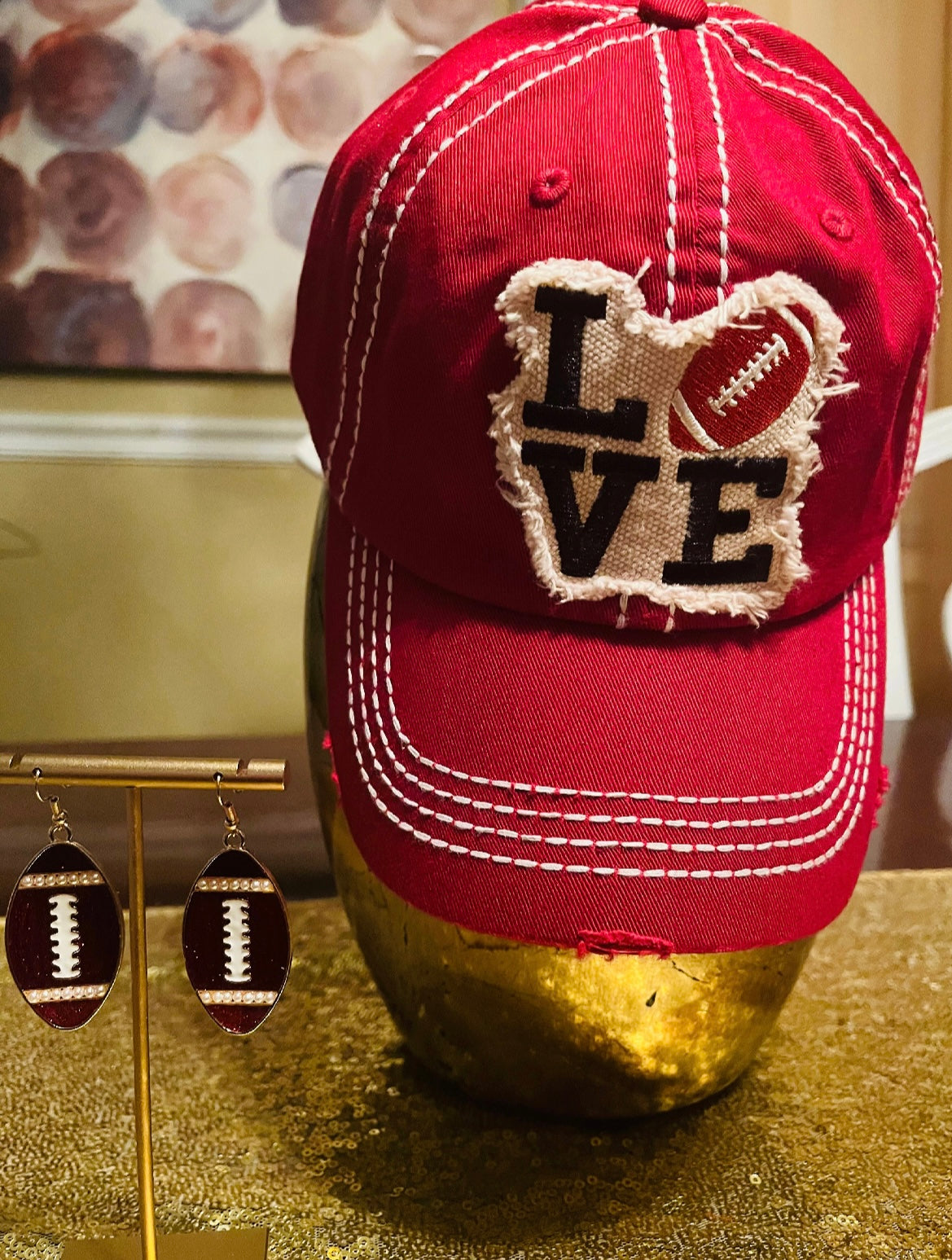 “LOVE FOOTBALL “, RED