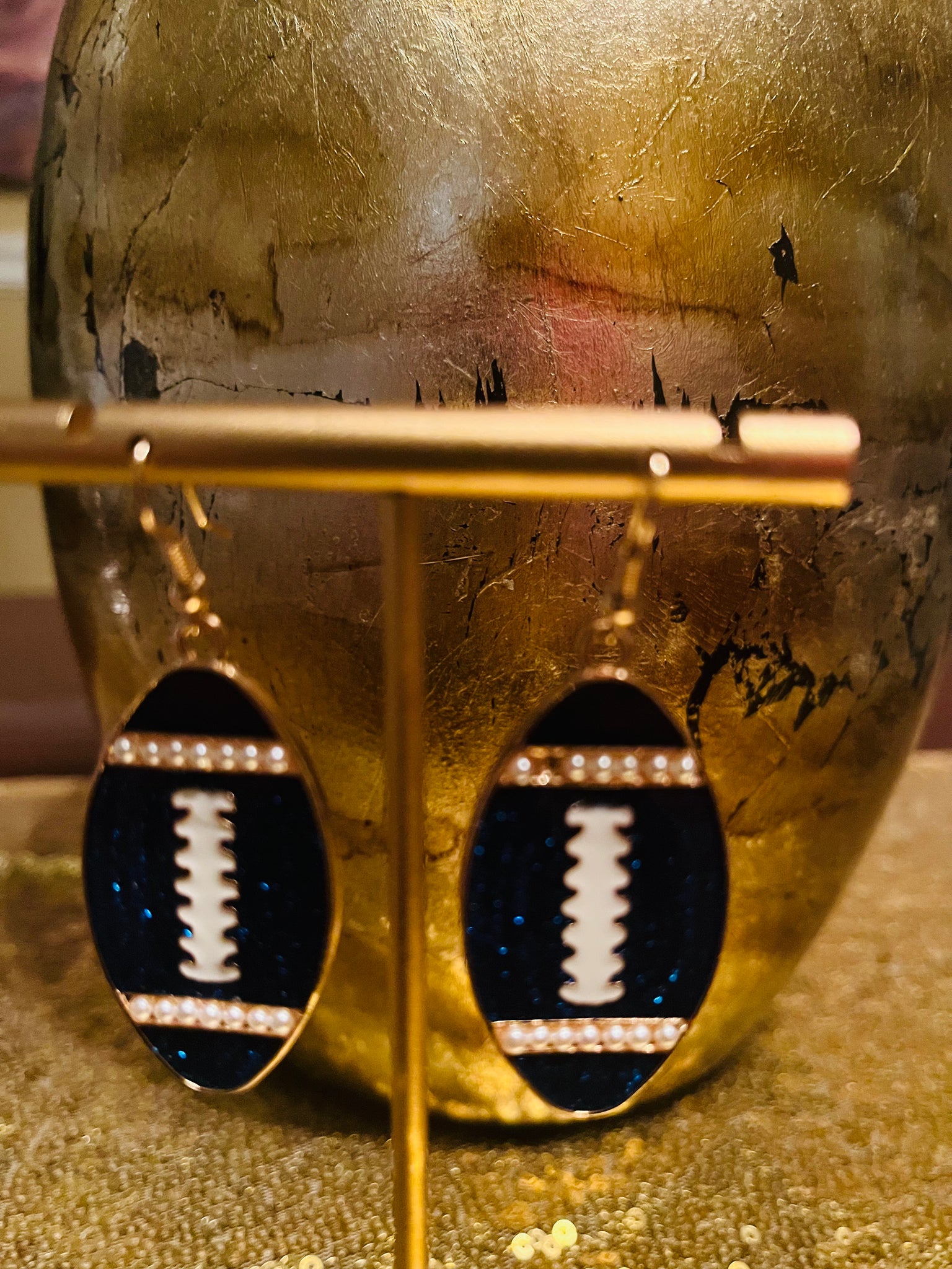 GAME DAY EARRINGS, BLUE