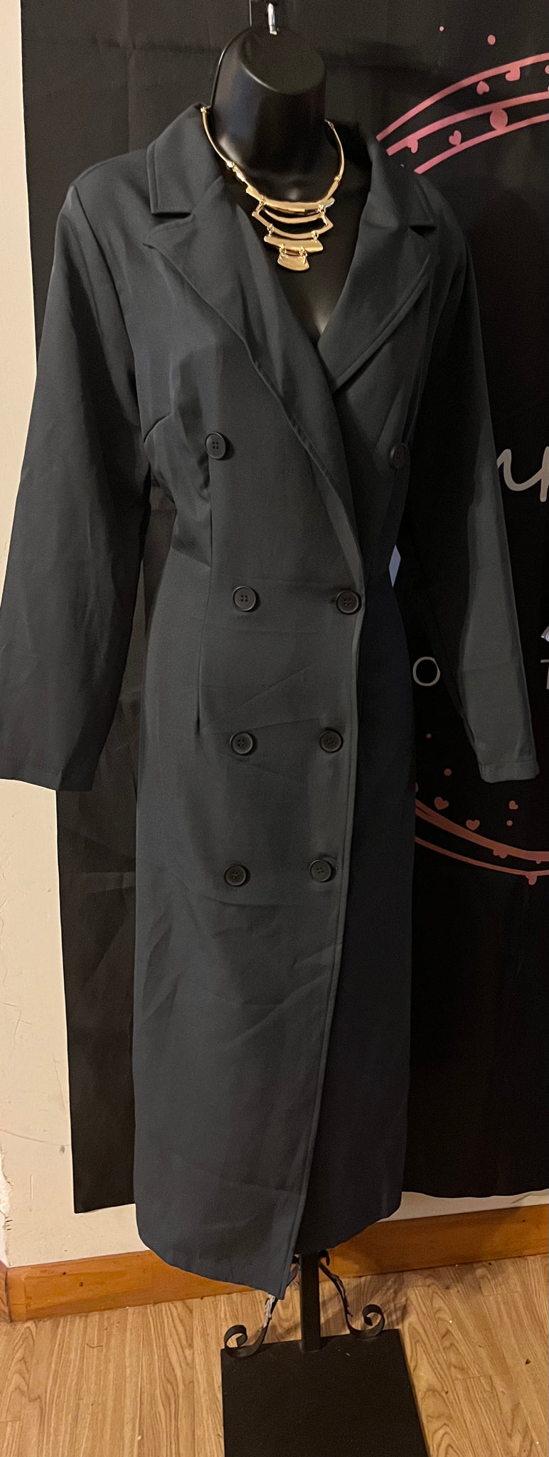 “DIVA COAT DRESS”, ASH GREY