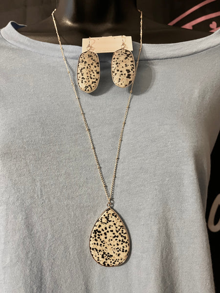 "PRETTY OVAL PRINTS SET", ASH GREY