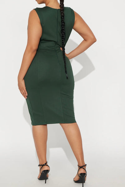 “SLEEVELESS CUTIE”, HUNTER GREEN