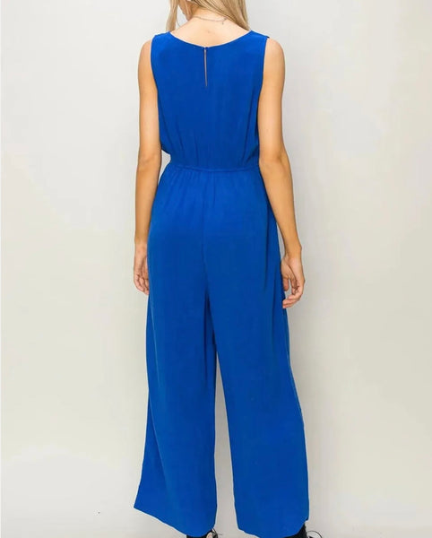 "DAY-2-NIGHT", ROYAL BLUE JUMPSUIT