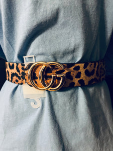 FASHION BELT, LEOPARD PRINT