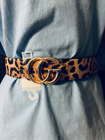 FASHION BELT, LEOPARD PRINT