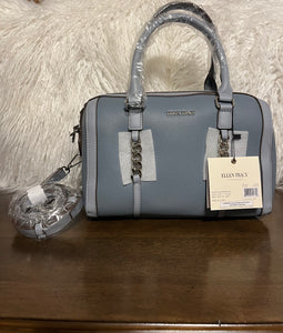 "ELLEN TRACEY BARRELL BAG", SKY BLUE