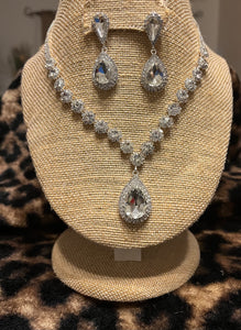 "CLEAR STONES", SILVER
