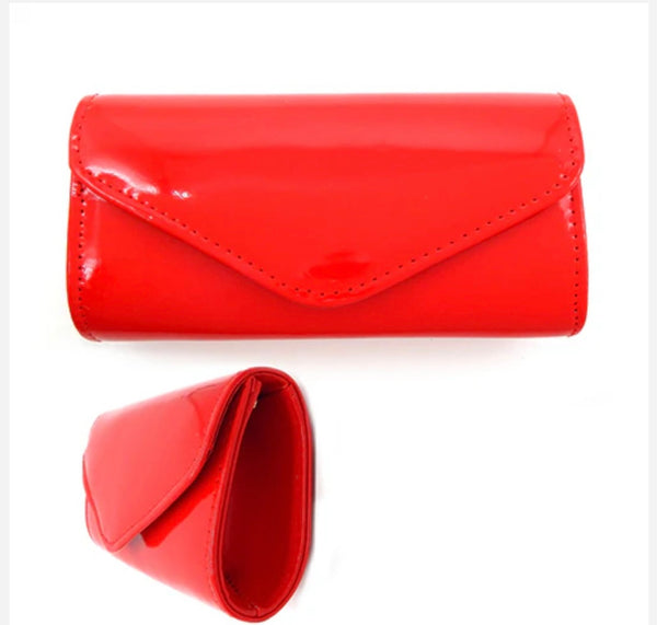 "HANDS ON CLUTCH", BRIGHT RED (Brooch sold separately)