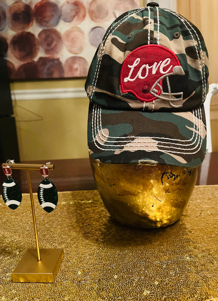GAME DAY EARRINGS, GREEN