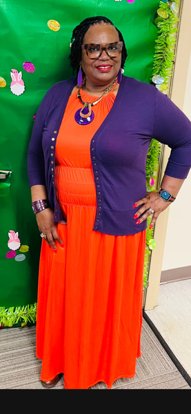 “HALTER MAXI”, ORANGE