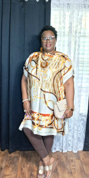SILKY KIMONOS, BROWN