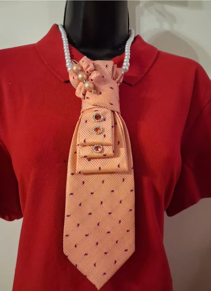 "JUST US TIE SETS", PEACH